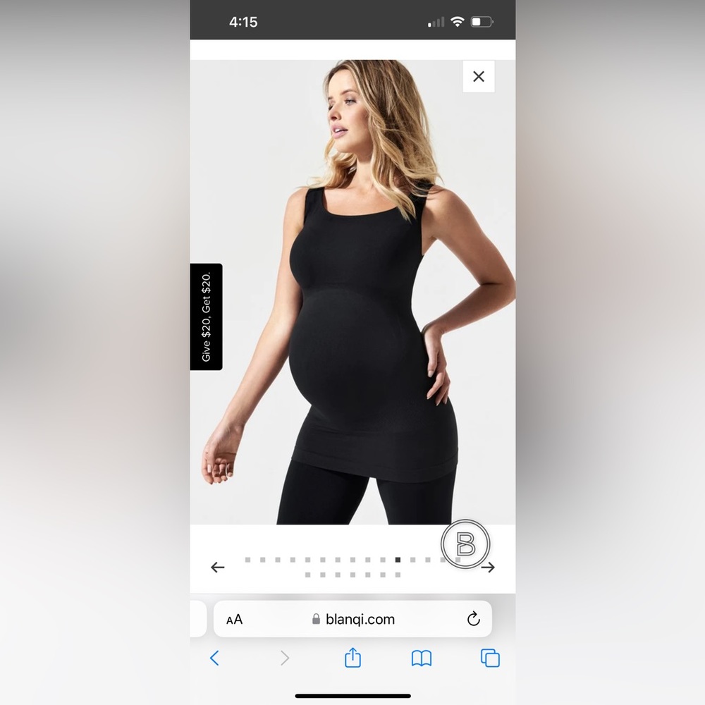 Blanqi Maternity Belly Support Tank Top
